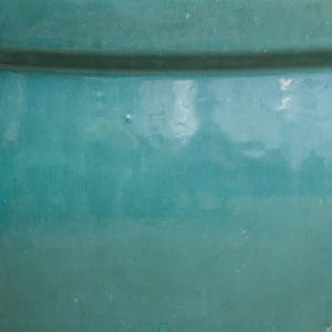 Glazed Aqua Green Delta Rim (D38cmx31cm) Handmade Terracotta Planter Outdoor Plant Pot - image 4