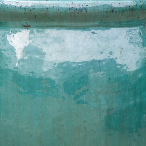 Glazed Aqua Green Delta Stretched (D38cm x H50cm) Handmade Terracotta Planter Outdoor Plant Pot - image 4