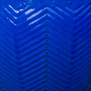 Glazed Blue Fishbone Portly Egg Terracotta Planter (D30cm x H20cm) Outdoor Plant Pot - image 3