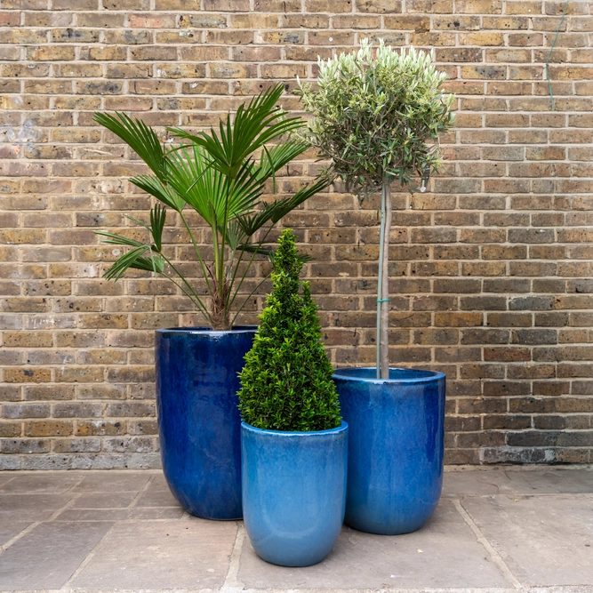 Glazed Terracotta Brantome Mediterranean Planter (Pot Size D44cm x H54cm) Handmade Outdoor Plant Pot - image 2