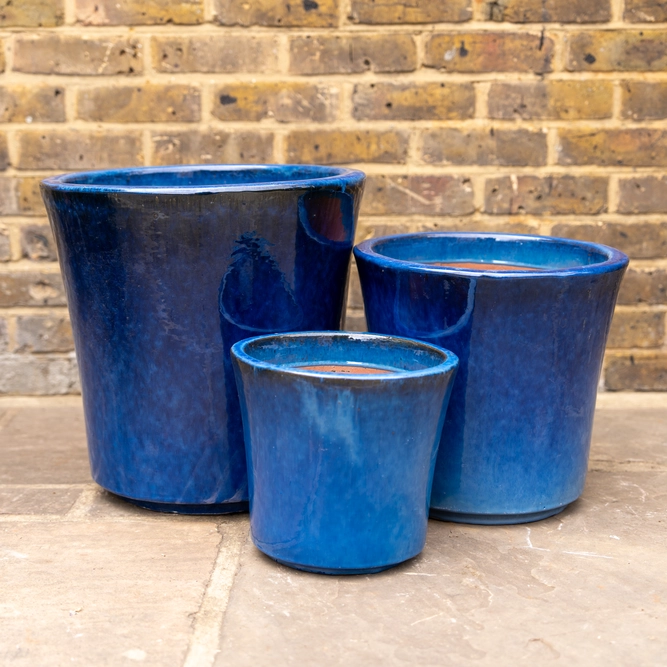 Glazed Terracotta Concord Mediterranean Planter (Pot Size D44cm x H41cm) Handmade Outdoor Plant Pot - image 1