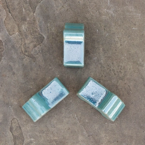 Glazed Terracotta Plant Pot Feet Celadon Green (Set of 3) Handmade Planter Feet - image 2