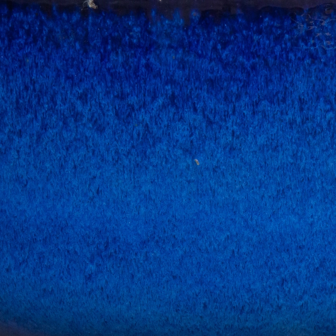 Glazed Terracotta Small Bowl Blue Planter (D18cm x H8cm) Handmade Outdoor Plant Pot - image 3
