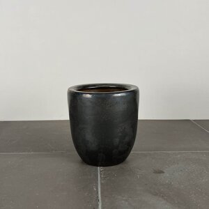 Grace Metallic Bronze-Grey (D14cm x H15cm) Indoor Plant Pot Cover - image 1