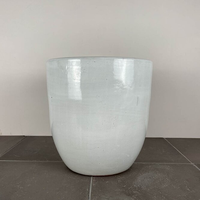Grace White (D29cm x H30cm) Indoor Plant Pot Cover - image 1