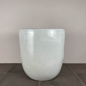 Grace White (D38cm x H37cm) Indoor Plant Pot Cover - image 1