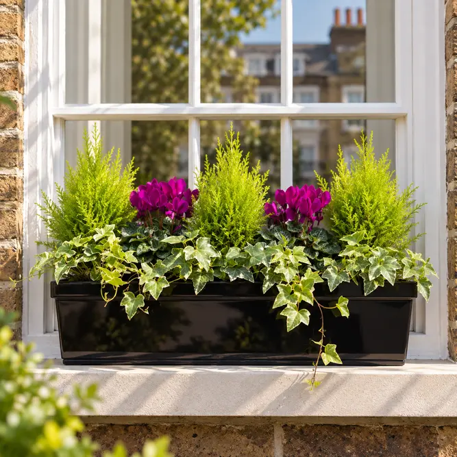 Hampstead Haven Window Box - Purple