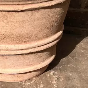 Handmade Aged Coni Terracotta Planter (D24cm x H20cm) Outdoor Plant Pot - image 2