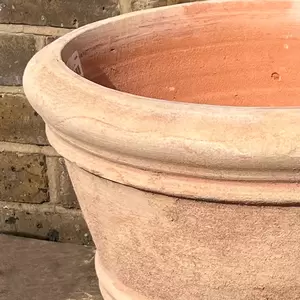 Handmade Aged Coni Terracotta Planter (D33cm x H25cm) Outdoor Plant Pot - image 4