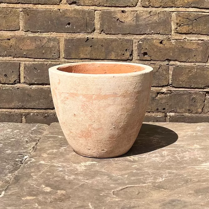 Handmade Aged Egg Pot Terracotta Planter (25cmx22cm) Outdoor Plant Pot - image 1