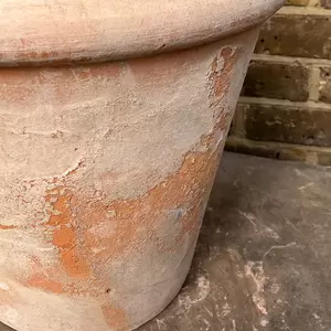 Handmade Aged Terracotta Planter (D30cm x H30cm) Outdoor Plant Pot - image 8