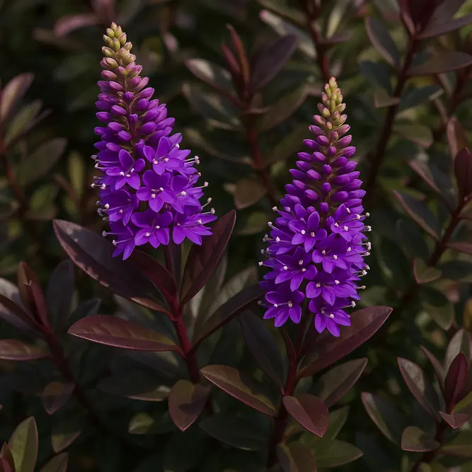 Hebe 'Black Beauty' (Pot Size 2L) Shrubby Veronica - image 2