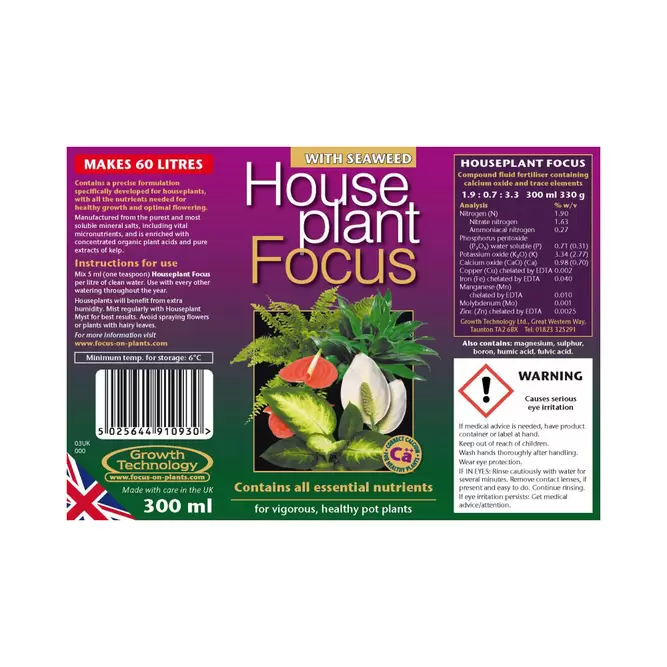 House Plant Focus 300ml Indoor Houseplant Food - image 2