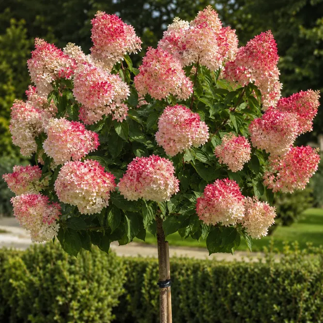Hydrangea paniculata 'Vanille Fraise' Standard Panicle Hydrangea (Pot Size 10L)