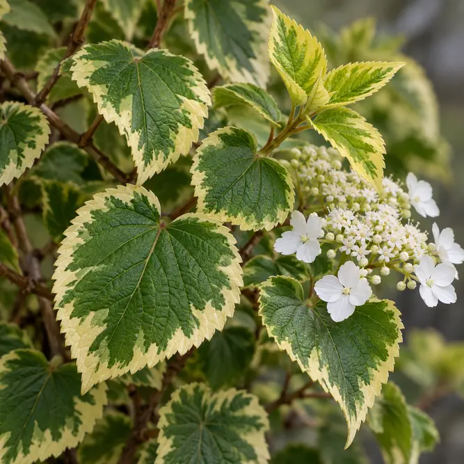 Hydrangea petiolaris 'Bright Side' (Pot Size 2L) Variegated Climbing Hydrangea