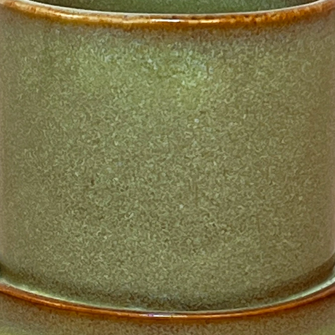 Inger Green Plant Pot & Saucer  (D6cm) - image 2