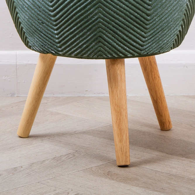 Iowa Leggs Pot Green (D31cm x H48cm) Multi-use Indoor Plant Pot Cover On Legs - image 5