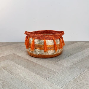 Jackie Orange Basket Plant Pot (24cm)