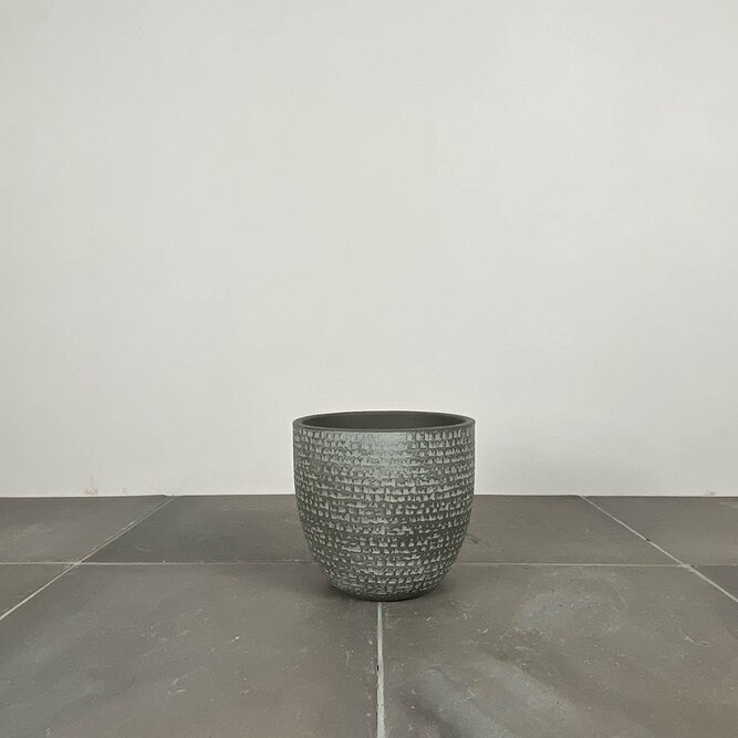 Katy Dark Grey (D16x14cm) Indoor Plant Pot Cover - image 1