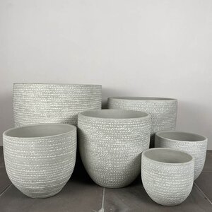 Katy Light Grey (D29x26cm) Indoor Plant Pot Cover - image 4