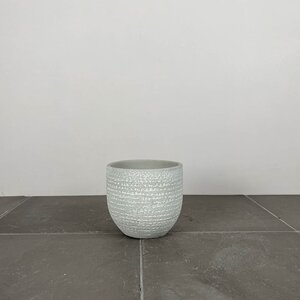 Katy Light Grey (D14x12cm) Indoor Plant Pot Cover - image 1