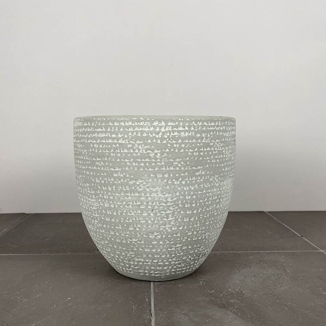 Katy Light Grey (D24x22cm) Indoor Plant Pot Cover - image 1