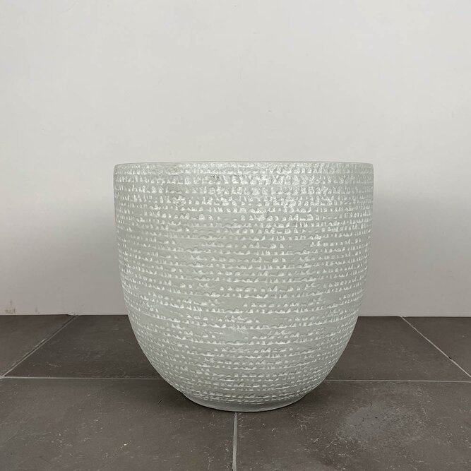 Katy Light Grey (D29x26cm) Indoor Plant Pot Cover - image 1