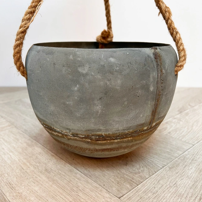 Kim Metalic Rustic Plant Pot (Size 21x16.5cm) - image 2