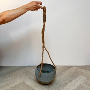 Kim Metalic Rustic Plant Pot (Size 21x16.5cm) - image 3