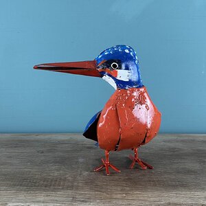 Kingfisher Multicoloured Sculpture L15cm x W14cm x H15cm - image 2