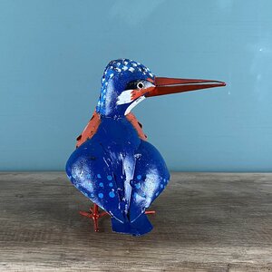 Kingfisher Multicoloured Sculpture L15cm x W14cm x H15cm - image 3