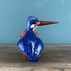 Kingfisher Multicoloured Sculpture L15cm x W14cm x H15cm - image 4