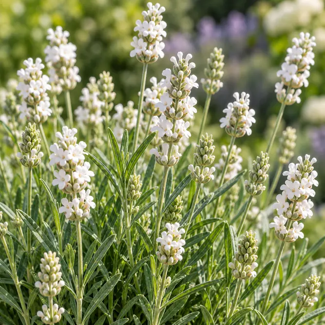 Lavandula angustifolia 'Aromance White' (Pot Size 12cm) White English Lavender - image 2
