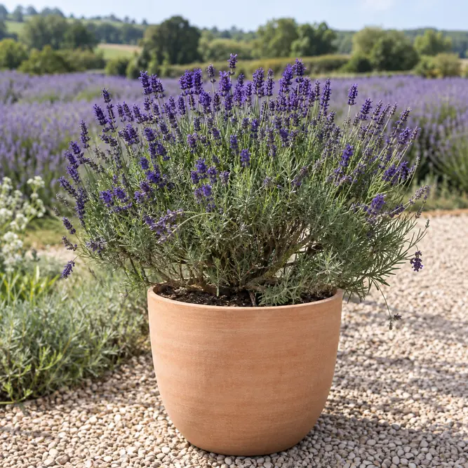 Lavandula angustifolia 'Hidcote' (Pot Size 17cm) English Lavender Field Grown - image 1