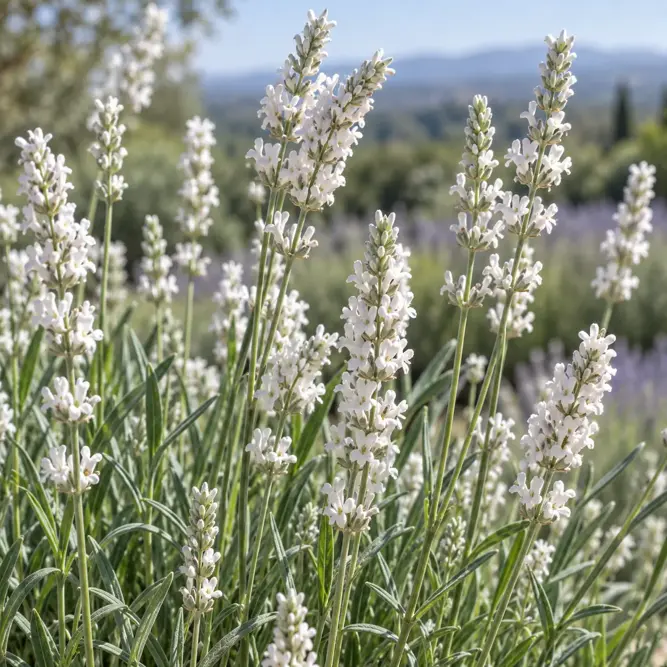 Lavandula × intermedia 'Edelweiss' (Pot Size 2L) White Lavandin - image 2