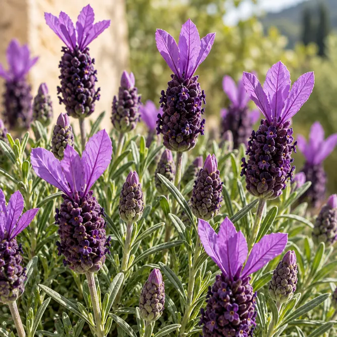 Lavandula stoechas 'Bella Toscane' (Pot Size 12cm) French Lavender - image 2