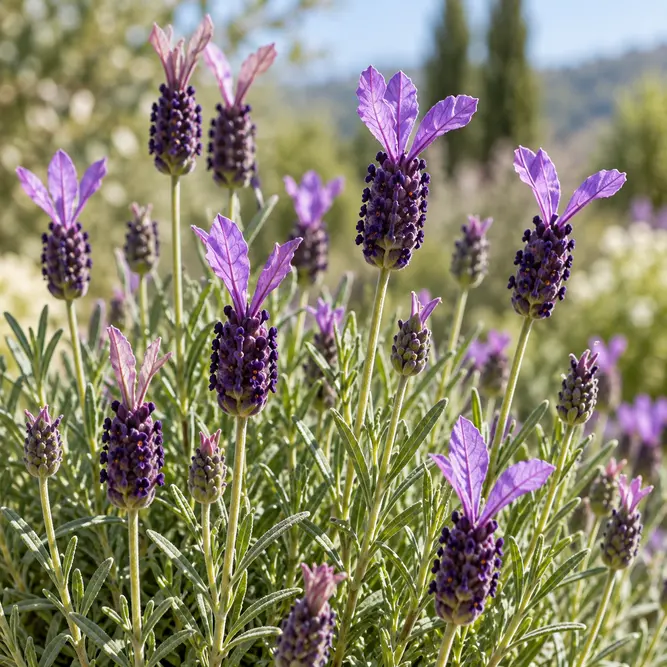 Lavandula stoechas (Pot Size 1L) French Lavender - image 2
