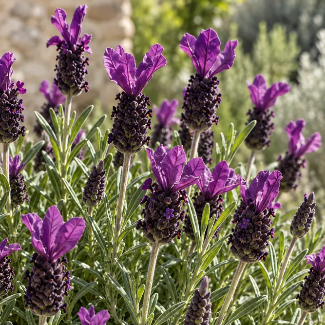Lavandula stoechas 'Regal Splendour' (Pot Size 2L) French Lavender - image 2
