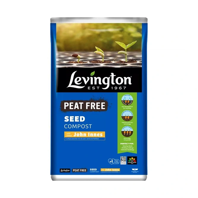 Levington John Innes Peat Free Seed Compost 25L - image 1