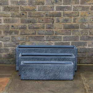 Linea Trough Black L58cm x W17cm x H18cm - image 1