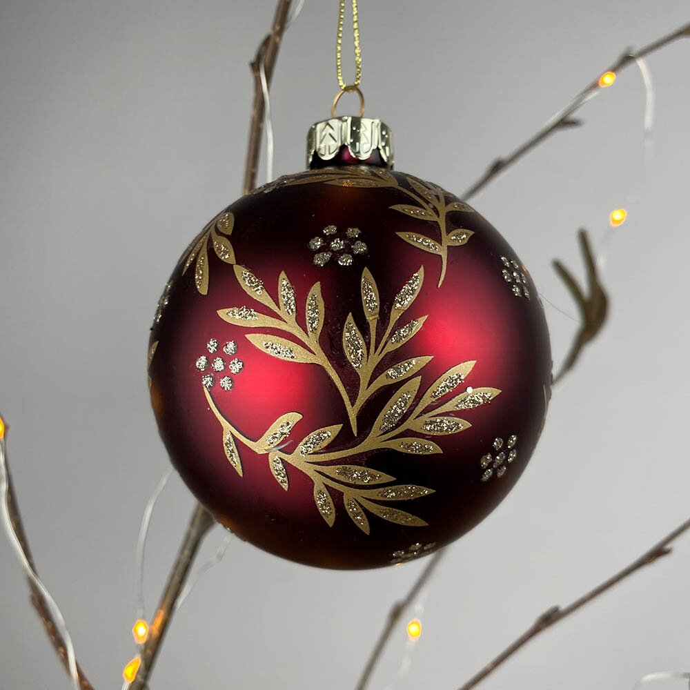 Red ball on sale christmas tree