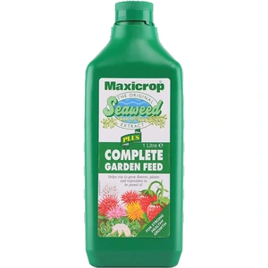 Maxicrop Complete Garden Feed, Seaweed Plus Complete Garden Feed, 1L, Concentrate