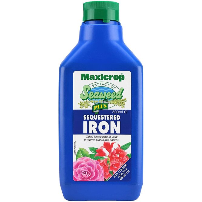 Maxicrop PPSIYDL Sequestered Iron, Natural Seaweed Extract Plus 2% Iron, 500ml, Concentrate - image 1