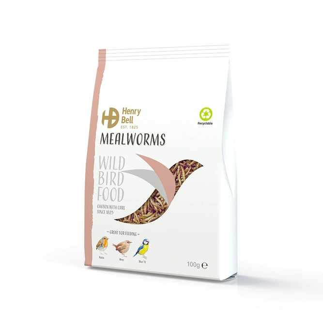 Mealworm Bird Feed 100g - Henry Bell - image 1