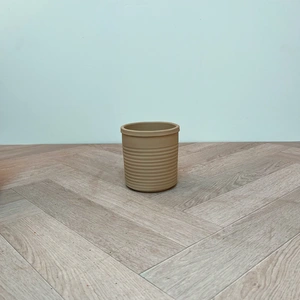 Momo Taupe Ceramic Plant Pot (D11cm) - image 1