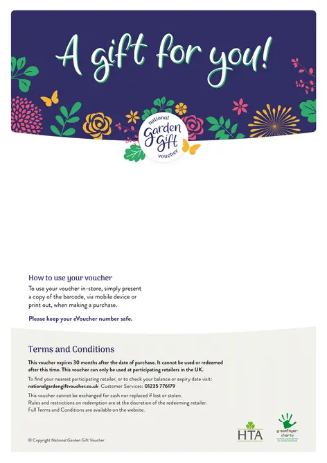 National Garden Gift Voucher - A Gift For You