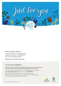 National Garden Gift Voucher - Just For You