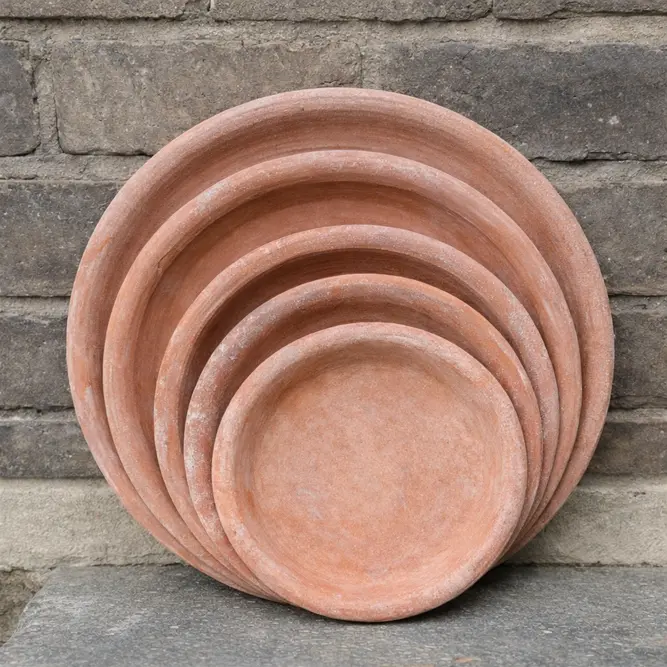 Natural Terracotta Saucer (D34cm) Handmade Outdoor Plant Pot Saucer - image 1