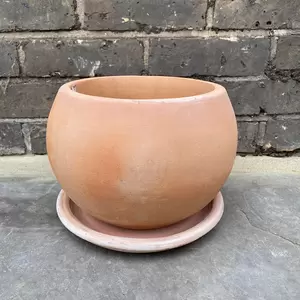 Natural Terracotta Saucer (D34cm) Handmade Outdoor Plant Pot Saucer - image 2