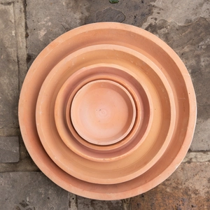 Natural Terracotta Saucer (D16cm) Handmade Outdoor Plant Pot Saucer - image 2